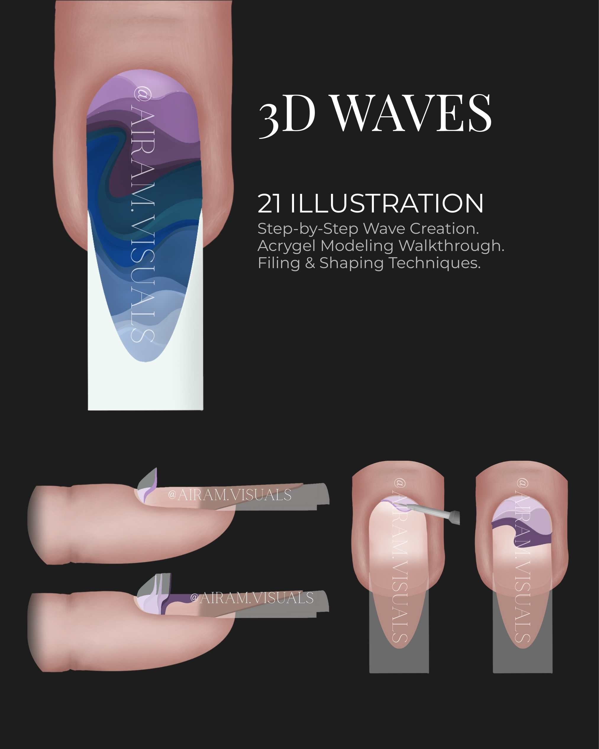 Valuri 3D - 23 de ilustrații