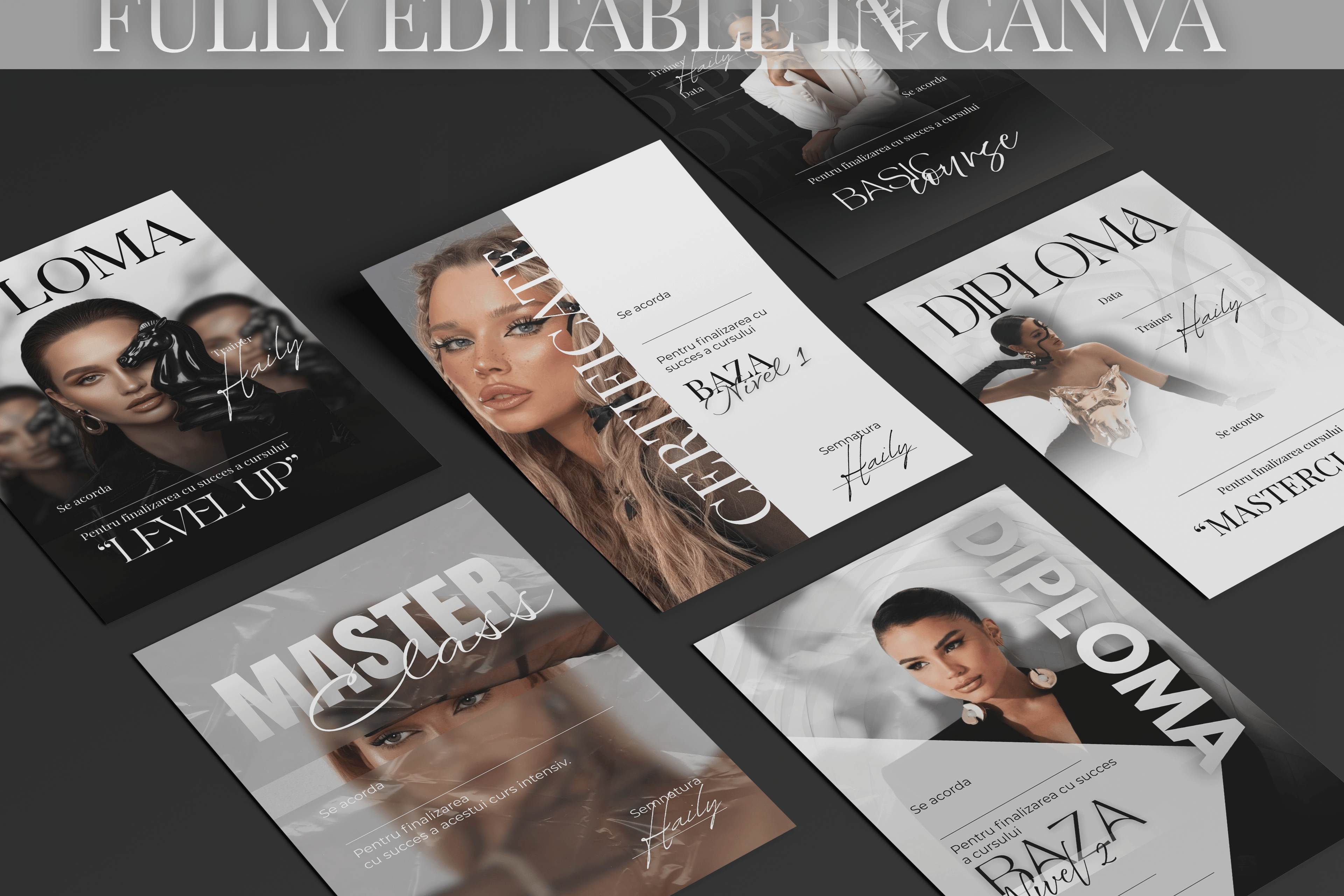 BEAUTY CERTIFICATES - A3 & A4 formats