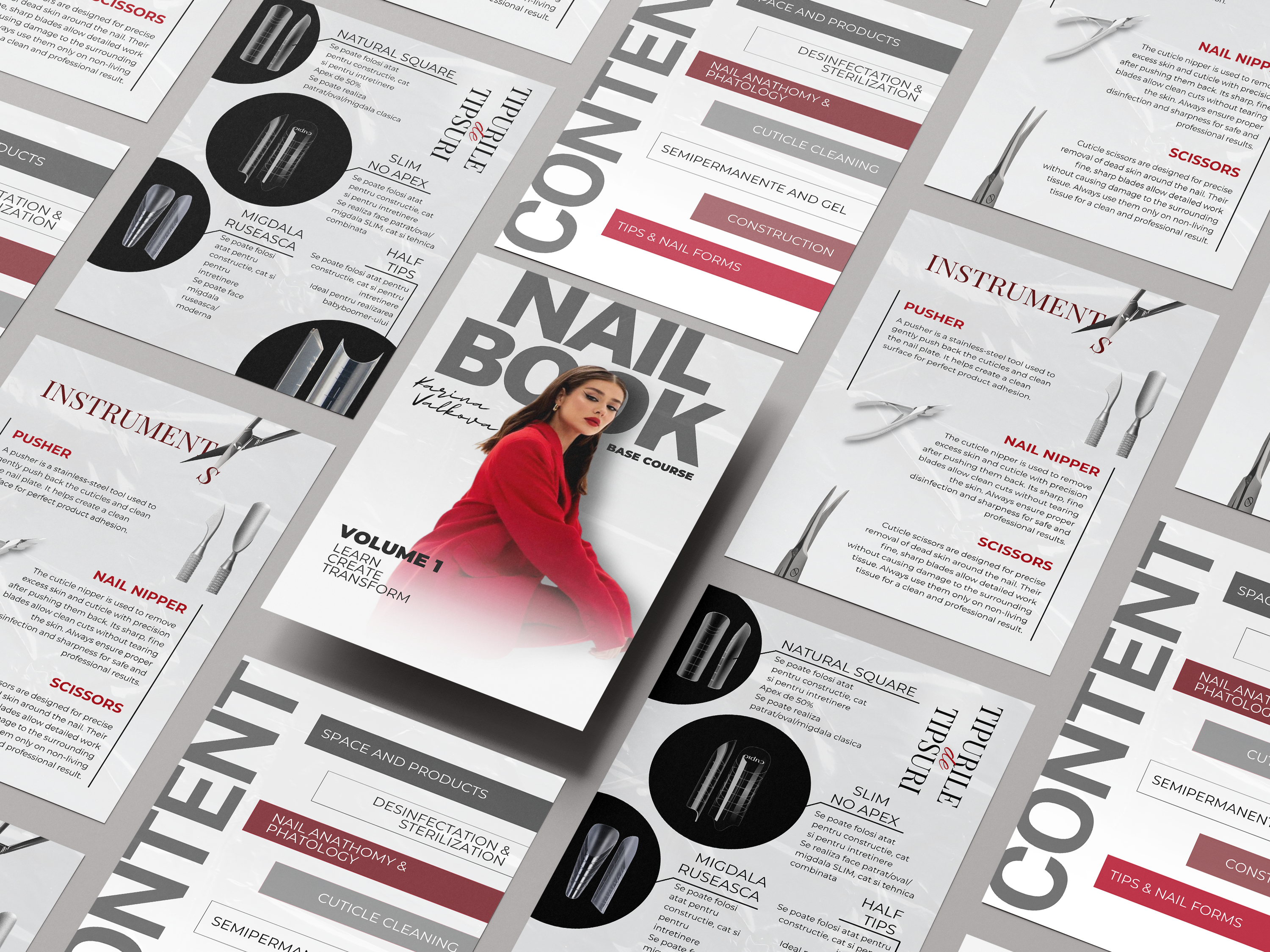 Nail Book - template editabil pentru suporturile de curs